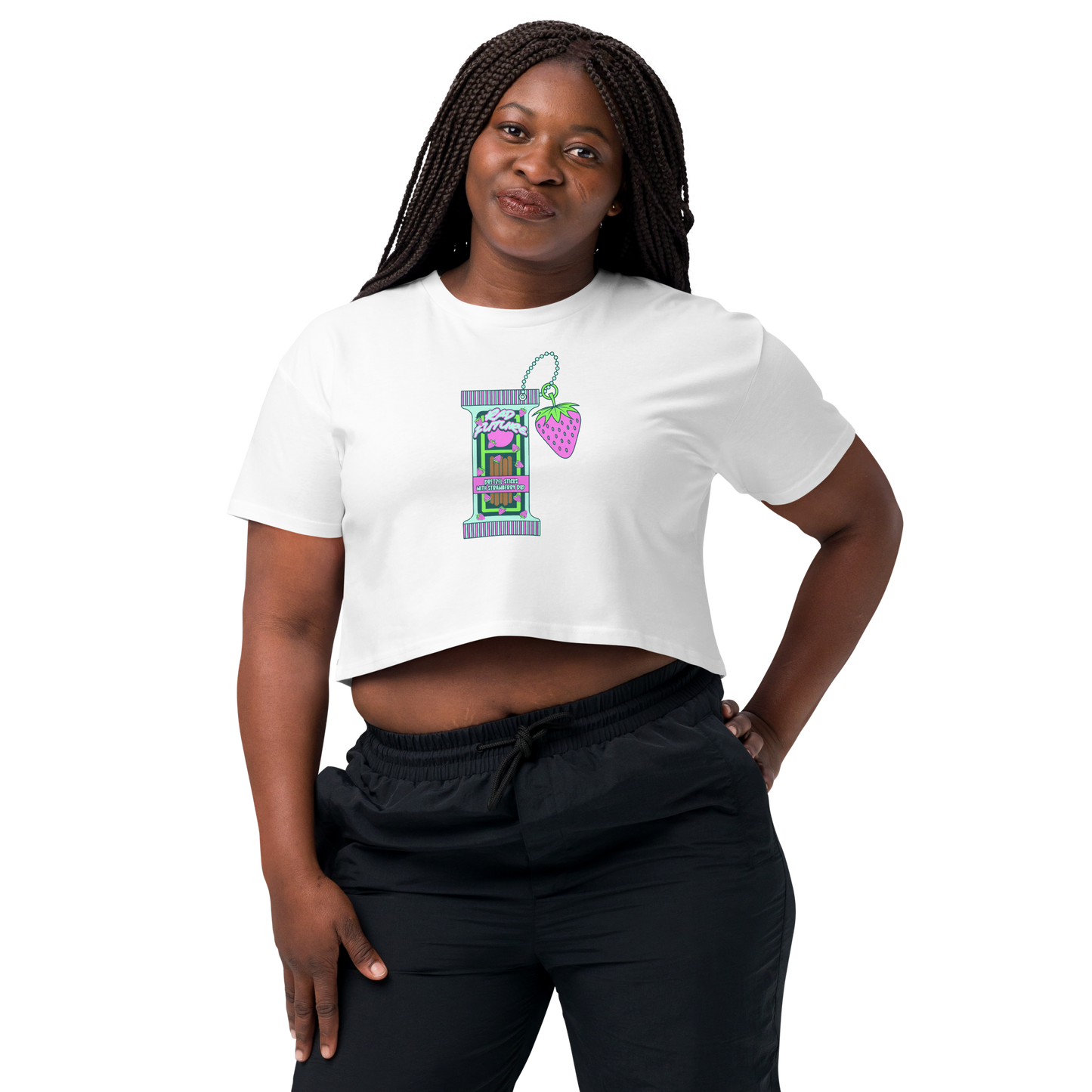 Strawberry Dip Women’s crop top